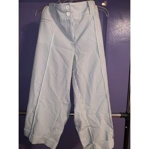 Black striped Capri Trouser